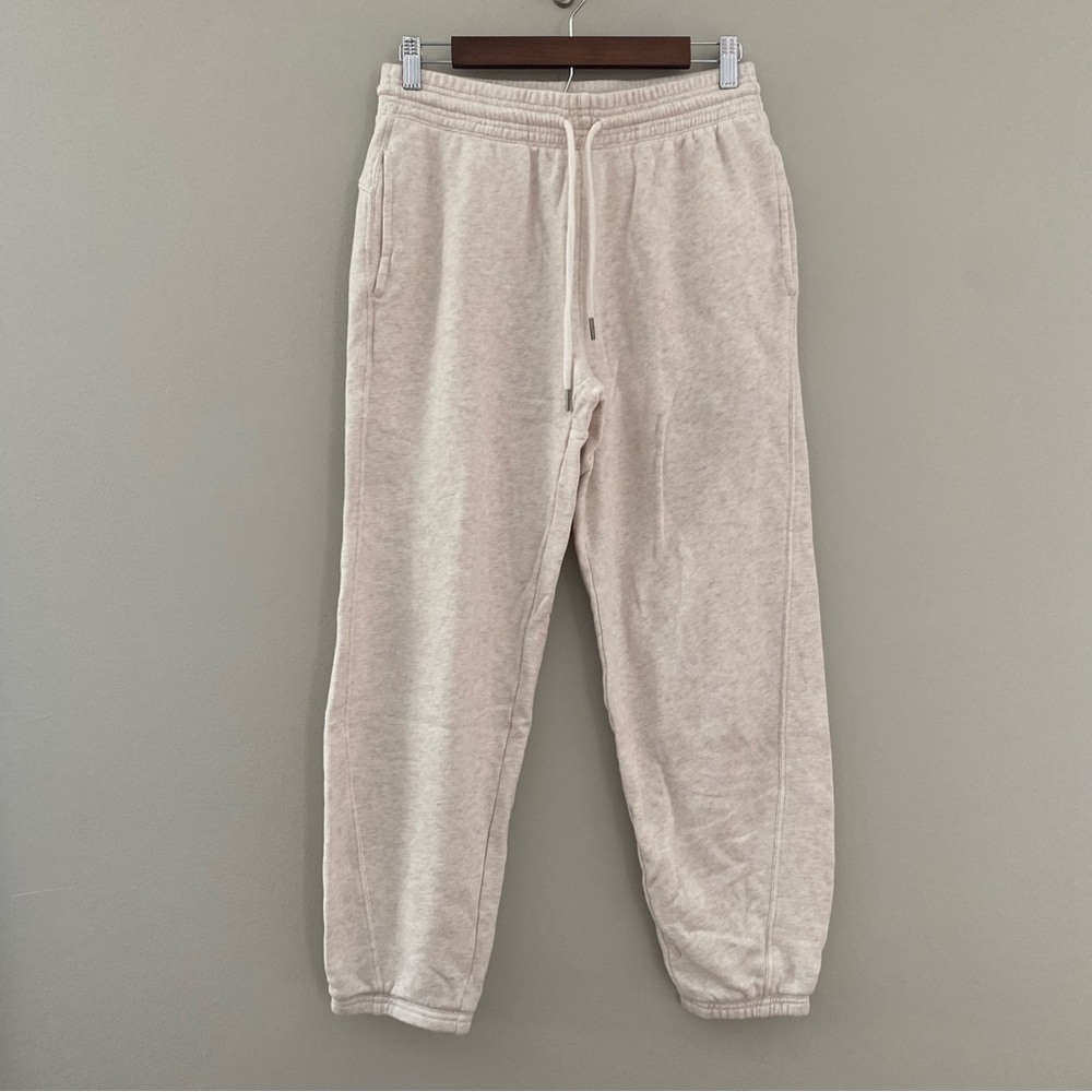 aerie Cream Drawstring Jogger Sweatpants